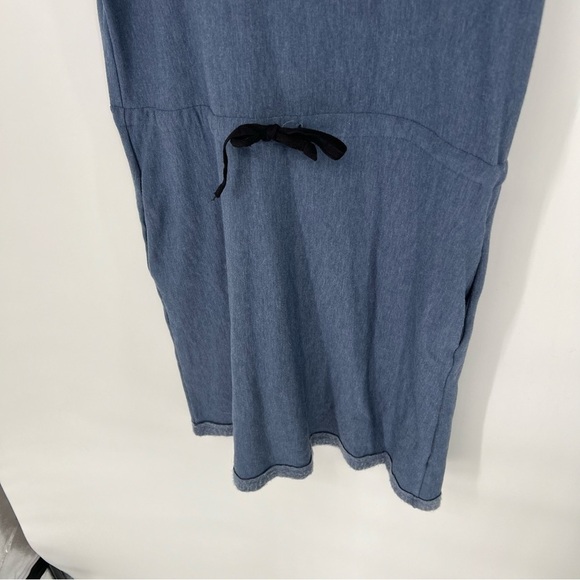 Sinuous Blue Tie‎ Waist Tshirt Dress - Picture 3 of 10